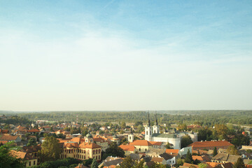 Obraz premium panorama of town Sremski Karlovci in Serbia 