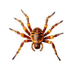 close up of a spider isolated on a transparent background PNG, Generative Ai