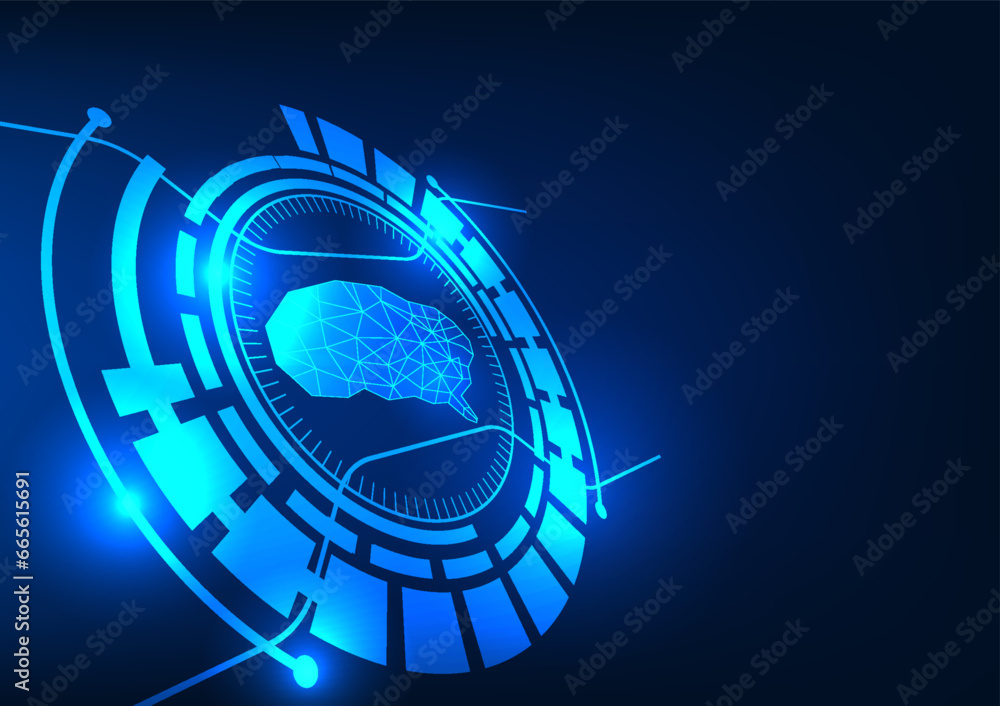 Poster artificial intelligence technology, or ai, that can process information quickly. using the process o