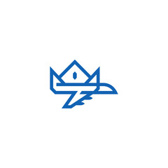 Royal airplane company logo design.