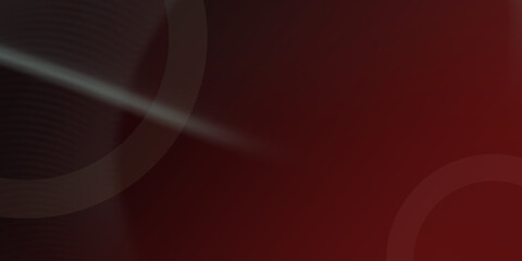 Red abstract background with curve line and circle 