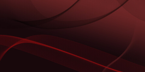 Red abstract Background for card or banner  with waves