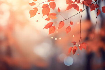 autumn bokeh light background