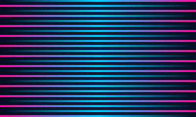 Abstract background with glitch blue pink glowing geometric lines pattern. Modern shiny futuristic technology concept. Horizontal vector banner template for flyer, card, brochure cover, poster, web