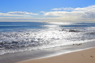 Back Beach Bunbury Western Australia August 2022. A beautiful bright sunny day during the winter period. 