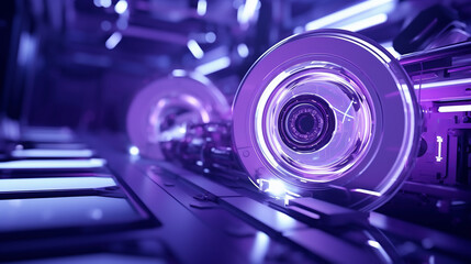 background purple len technology style - obrazy, fototapety, plakaty