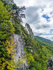 Sunset at Seneca Rocks in West Virginia