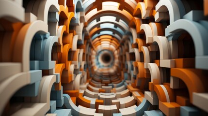 Vibrant lego blocks spiral into a mesmerizing art piece, evoking a sense of whimsy and endless possibility - obrazy, fototapety, plakaty