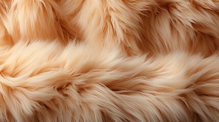 A soft, luxurious fur cascades down the shoulders of a stylish individual, exuding warmth and elegance in an intimate indoor setting