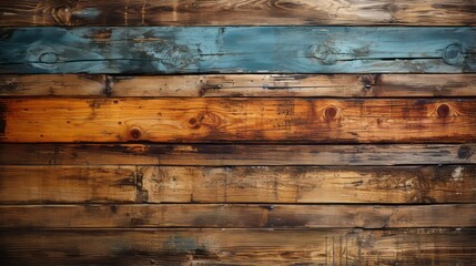 A vibrant patchwork of earthy hues adorn a rustic wooden plank, exuding a sense of natural beauty and rugged charm