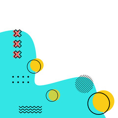 Geometric Memphis Corner