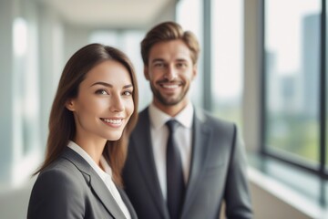 portrait of a smiling team