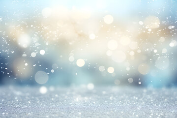 snow winter bokeh background