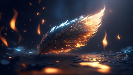 Ember Feather Background