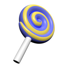 Halloween Lollipops 3D Illustration Icon