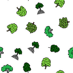 rainforest jungle amazon nature vector seamless pattern thin line illustration