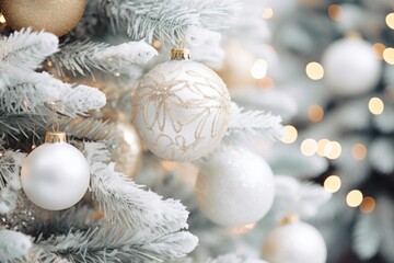 Naklejka na ściany i meble christmas tree decorations