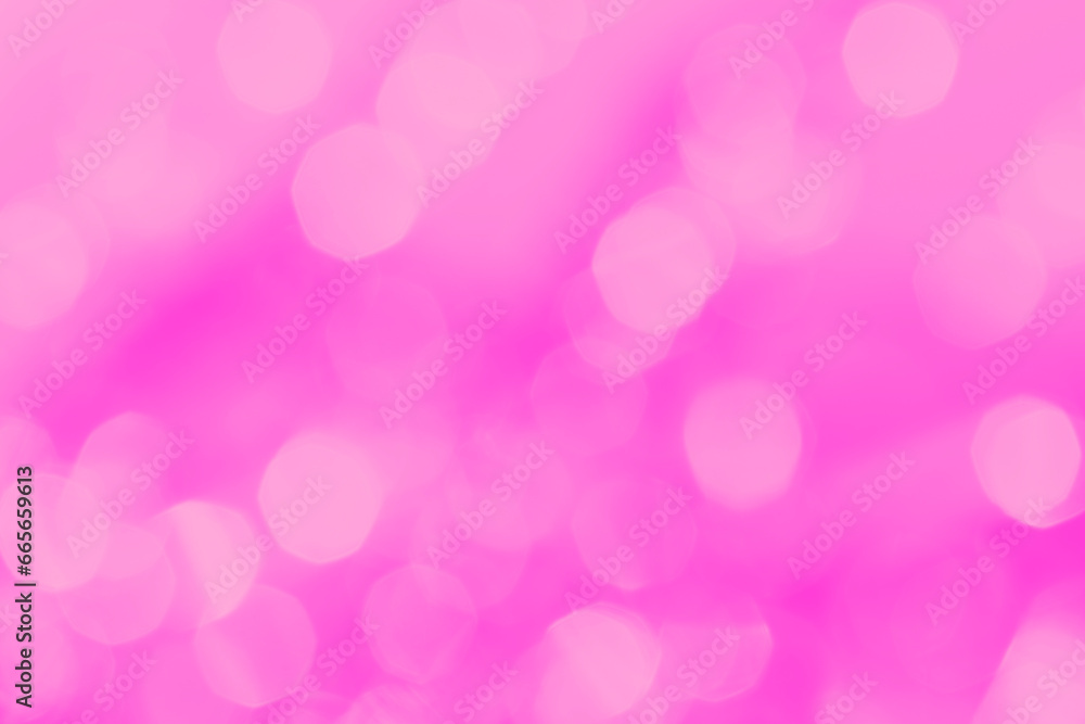 Poster defocused image of lights, pink and purplish hue. layered pink bokeh spots. abstract high resolution
