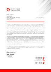 clean modern letterhead design