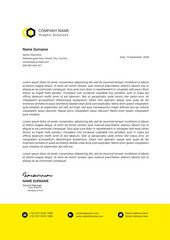 clean modern letterhead design