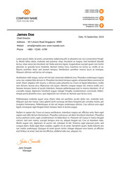 clean modern letterhead design