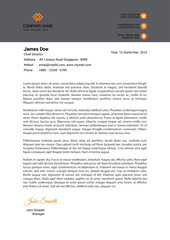 clean modern letterhead design