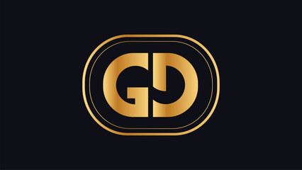 GD Letter Initial Logo Design Template Vector Illustration, Modern logo design vector icon.
