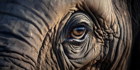 close up of an elephant