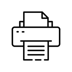 printer icon vector illustration