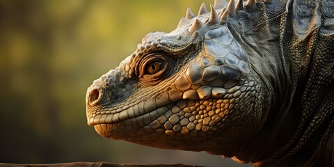 marine iguana close up - obrazy, fototapety, plakaty
