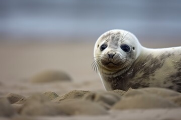 Harbor seal cub.