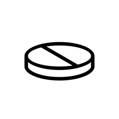 Medicine Pill Icon - Vector : Medical Theme, Pharmaceutical Theme, Healthcare Theme, Infographics and Other Graphic Related Assets.