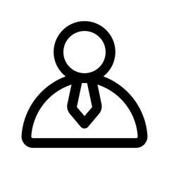 businessman line icon