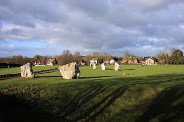 Avebury stone circles, world heritage site.