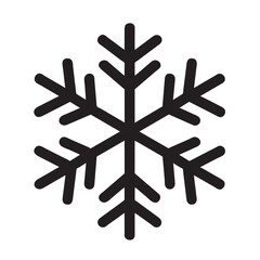 Vector snowflake icon. Pictogram.