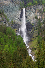Jungfernsprung waterfall near Heiligenblut, Hohe Tauern National Park, Austria, Europe