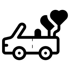 wedding car icon