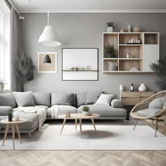 modern living room with sofa