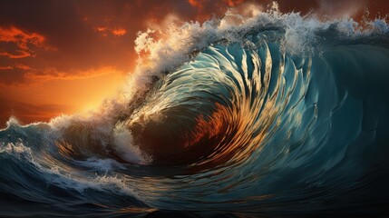 Big sea wave
