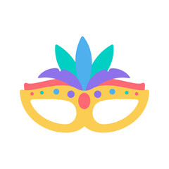Obraz premium Party mask. Feather mask for covering the face Mysterious fantasy party