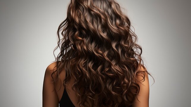 Curly Girl Ruffles Hair Isolatedphotorealistic , Background Image , Beautiful Women, Hd