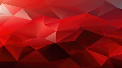 Red gradient abstract polygon background