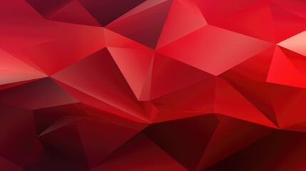 Obraz premium Red gradient abstract polygon background