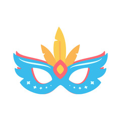 Obraz premium Party mask. Feather mask for covering the face Mysterious fantasy party