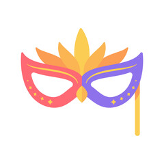 Party mask. Feather mask for covering the face Mysterious fantasy party