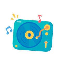 Fototapeta premium music party The sound of singing at a birthday party