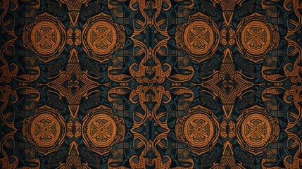 Abstract ajrakh block print pattern