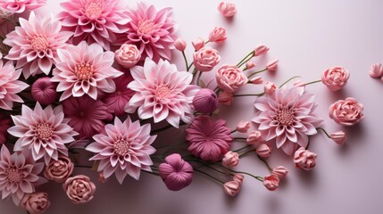 Fresh Flowers Near Happy Mothers Day Titlephotorealis, Background Image 