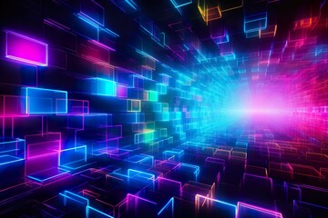 abstract background neon lights speed