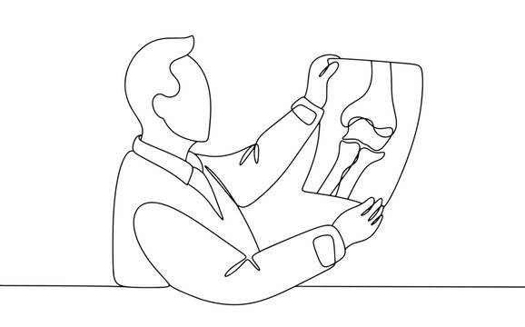 recommend clip art: Doctor. X-ray. One line